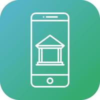 icona vettore mobile banking