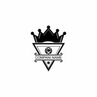 reale corona illustrazione logo vettore