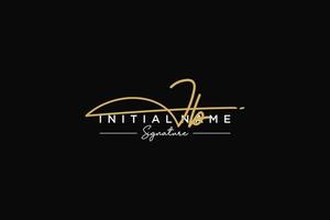 iniziale jb firma logo modello vettore. mano disegnato calligrafia lettering vettore illustrazione.