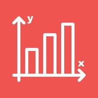 statistica linea colore sfondo icona vettore