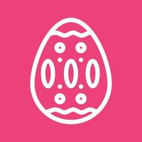 Pasqua uovo v linea colore sfondo icona vettore