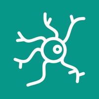 neurone linea colore sfondo icona vettore