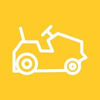 azienda agricola veicoli linea colore sfondo icona vettore