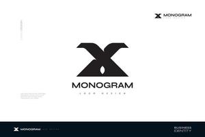 grassetto e elegante lettera X logo design per attività commerciale e marca logo identità vettore
