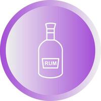 bottiglia di Rum vettore icona