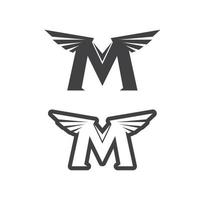 m lettera logo design vettore identità icona cartello