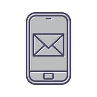 smartphone posta vettore icona