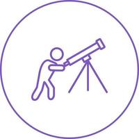 unico regolazione telescopio vettore linea icona