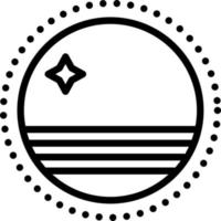 linea icona per aruba vettore