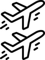 linea icona per aviazione vettore