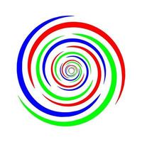 cerchio astratto logo icona colorato modello vettore