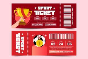 calcio torneo, sport evento biglietto design modello facile per personalizzare semplice e elegante design vettore