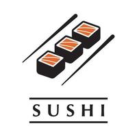 Sushi logo vettore con slogan modello