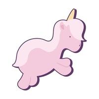 kawaii poco unicorno vettore