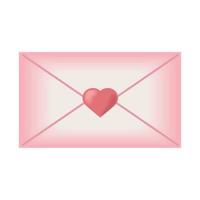 amore lettera san valentino giorno vettore