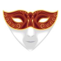 maschera Shrove martedì vettore