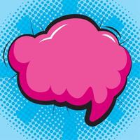 nube comico pop arte vettore