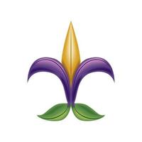 fleur de lis mardi gras vettore