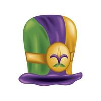 cappello mardi gras vettore