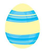 a strisce uovo contento Pasqua vettore