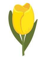 icona del fiore giallo vettore