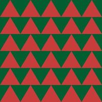 senza soluzione di continuità modello con triangoli. rosso e verde triangolo modello. Natale alberi o Scozzese variante vettore