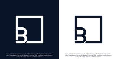 creativo iniziale lettera B logo design con unico concetto premio vettore parte 2