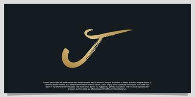 lettera j logo design pendenza lusso design illustrazione premio vettore