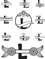 alfabeto lettera monogramma design. nozze logo vettore