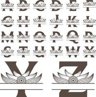 alfabeto lettera monogramma design vettore