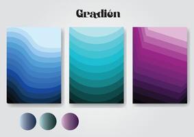 vettore collezione di colorato gradien moderno astratto banner su bianca sfondo