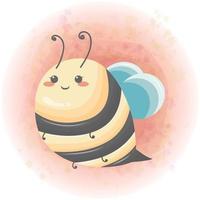 carino miele ape cartone animato personaggio vettore grafica 06
