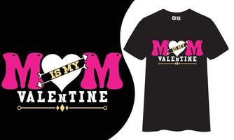 mamma San Valentino t camicia design. vettore