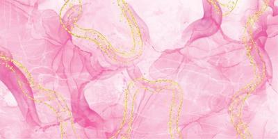 corallo rosa marmo alcool inchiostro elegante sfondo. lusso acquerello liquido illustrazione vettore