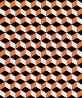 astratto arancia e nero cubi sfondo illustrazione vettore