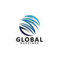 globale vettore logo design isolato