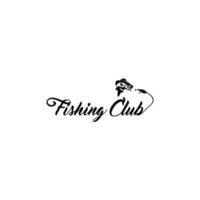 modello di logo di pesca. logo di pesca sportiva. modello di illustrazione di pesca vettore