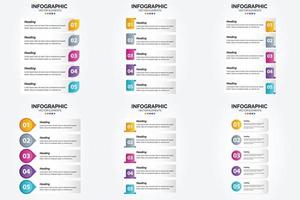 uso Questo impostato di vettore infografica per pubblicità nel un' opuscolo. volantino. o rivista.