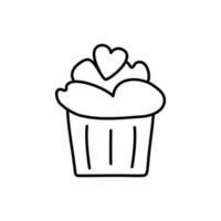 cupcake. elemento per saluto carte, manifesti, adesivi e di stagione design vettore