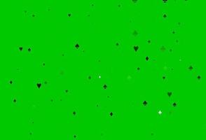 copertina vettoriale verde chiaro con simboli di gioco.
