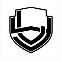 LY logo monogramma Vintage ▾ design modello vettore