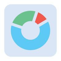 moderno icona di dati analisi nel piatto stile vettore