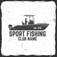 pesca sport club. vettore illustrazione.