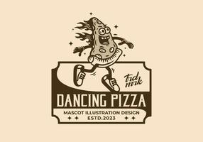 portafortuna illustrazione design di danza Pizza vettore