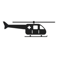 volante salvare elicottero icona semplice vettore. aria trasporto vettore