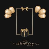 contento compleanno tipografia per saluto carta design vettore