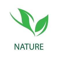 foglia natura logo concetto modello vettore
