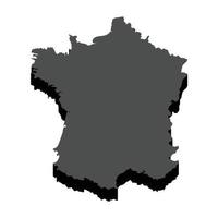 Francia mappa vettoriale