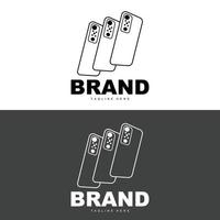 smartphone logo, moderno elettronica vettore, smartphone negozio disegno, elettronico merce vettore