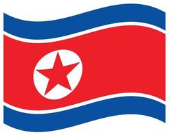 nazionale bandiera di nord Corea - piatto colore icona. vettore